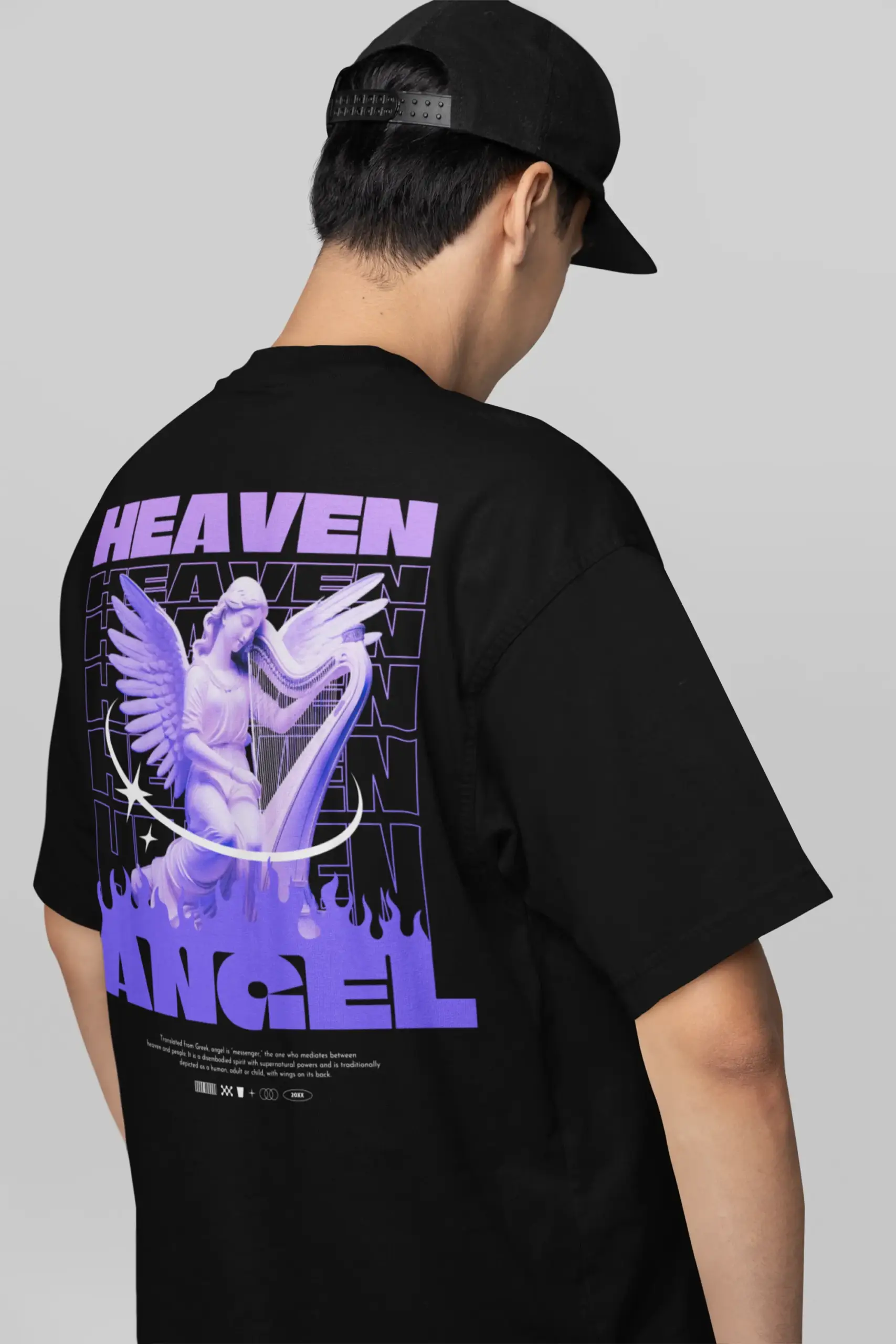 Heaven Angel oversized Heavy Tee - Image 3